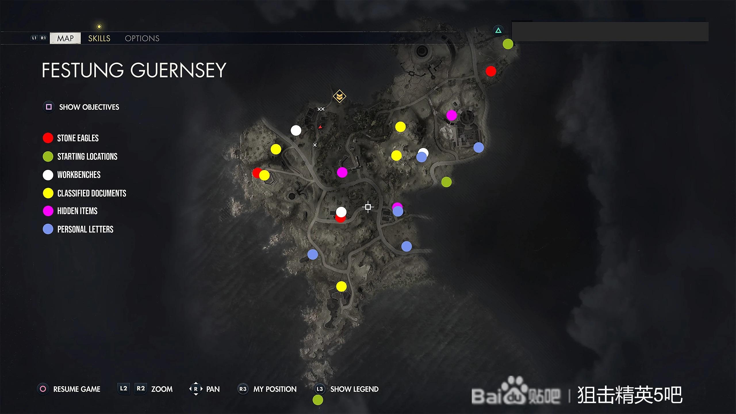 《狙擊之神5》全收集地圖分享