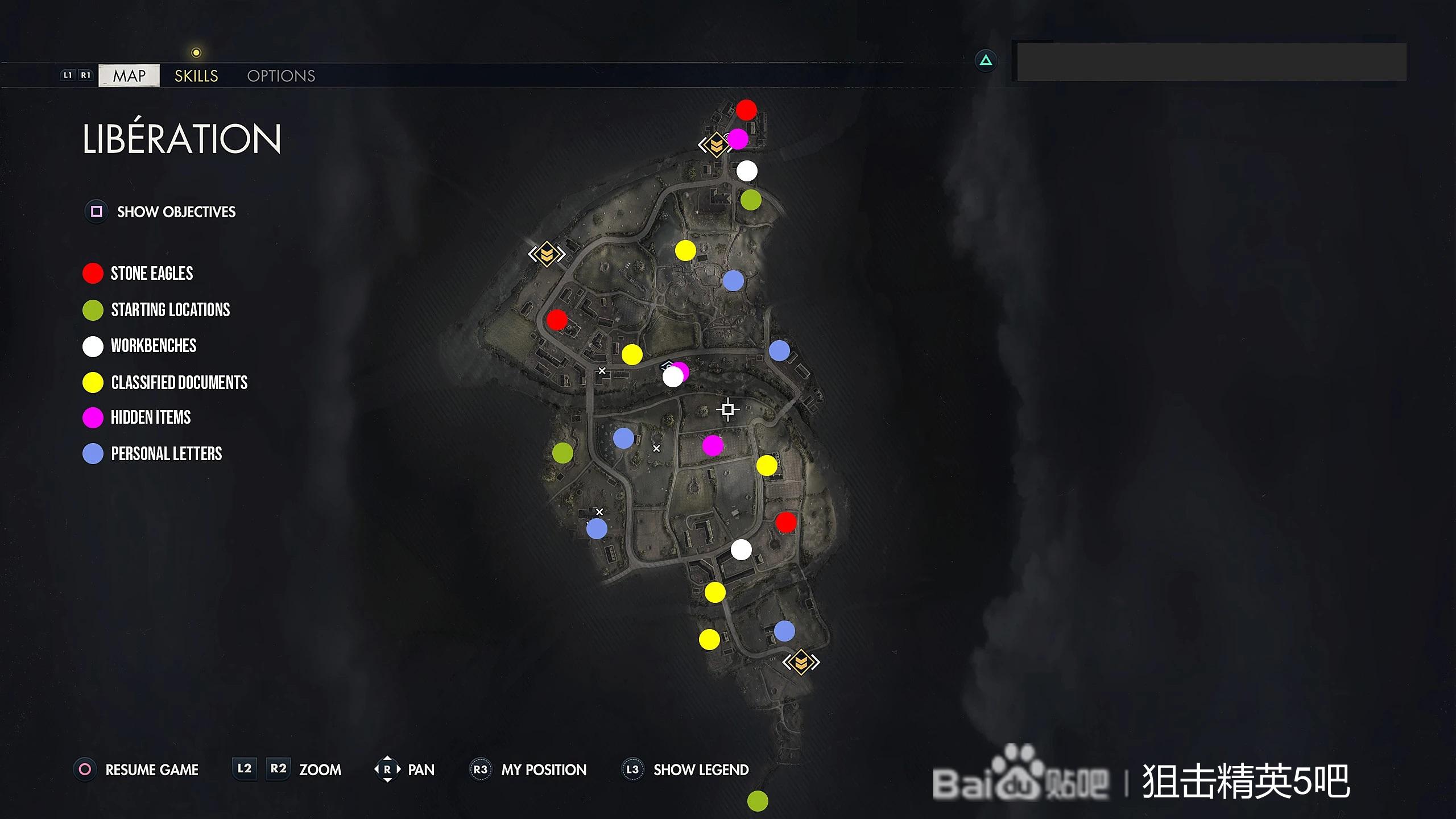 《狙擊之神5》全收集地圖分享