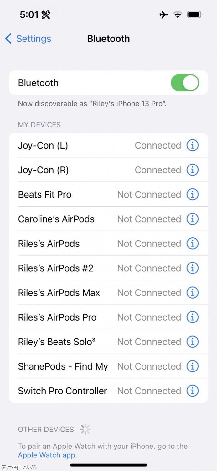 iOS 16系統新添加對Switch Joy-Con與Switch Pro手把的支持