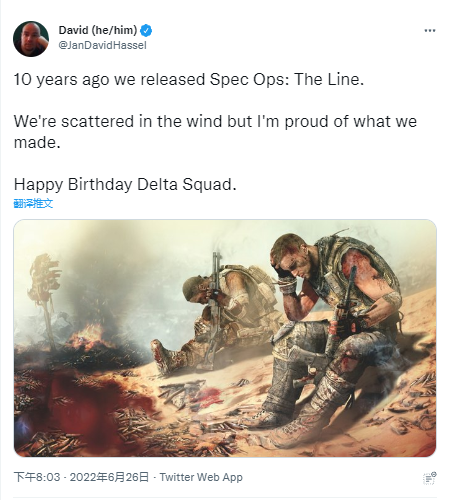 《特殊行動一線生機》發售十週年 遊戲製作人發文祝賀