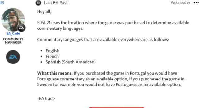 《FIFA21》怎麼切換到英文解說？解說語言切換方法分享