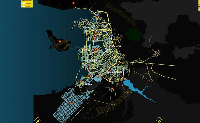 《電馭叛客2077》地圖和GTA5哪個大？地圖面積分析