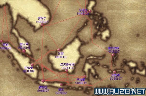 《大航海時代4威力加強版HD》港口地圖坐標分佈匯總 全港口分佈