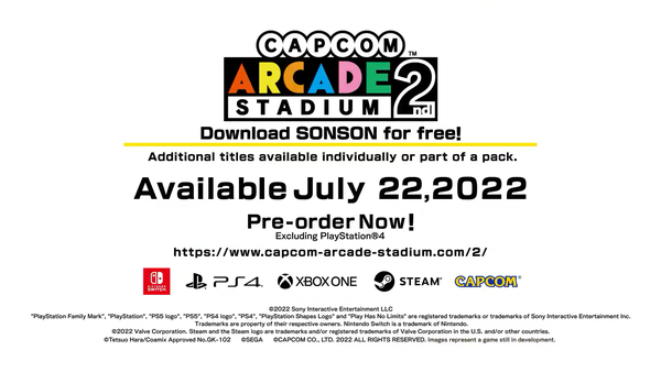 包含32款遊戲《CAPCOM街機館2》發售日期正式公佈