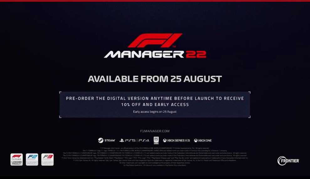 PC show《F1 Manager 2022》公開 現已開啟預購