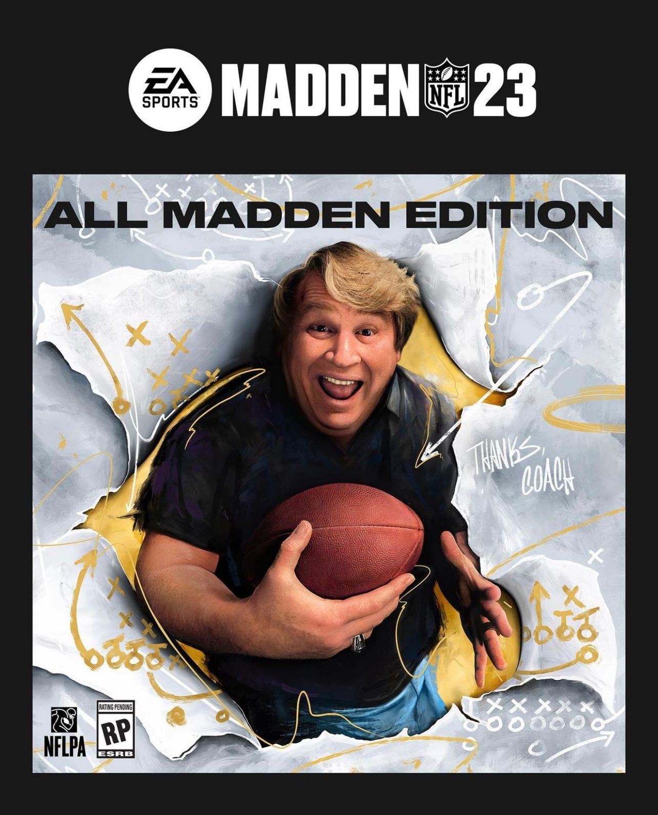 《麥登橄欖球23》封面球星將是約翰·麥登本人