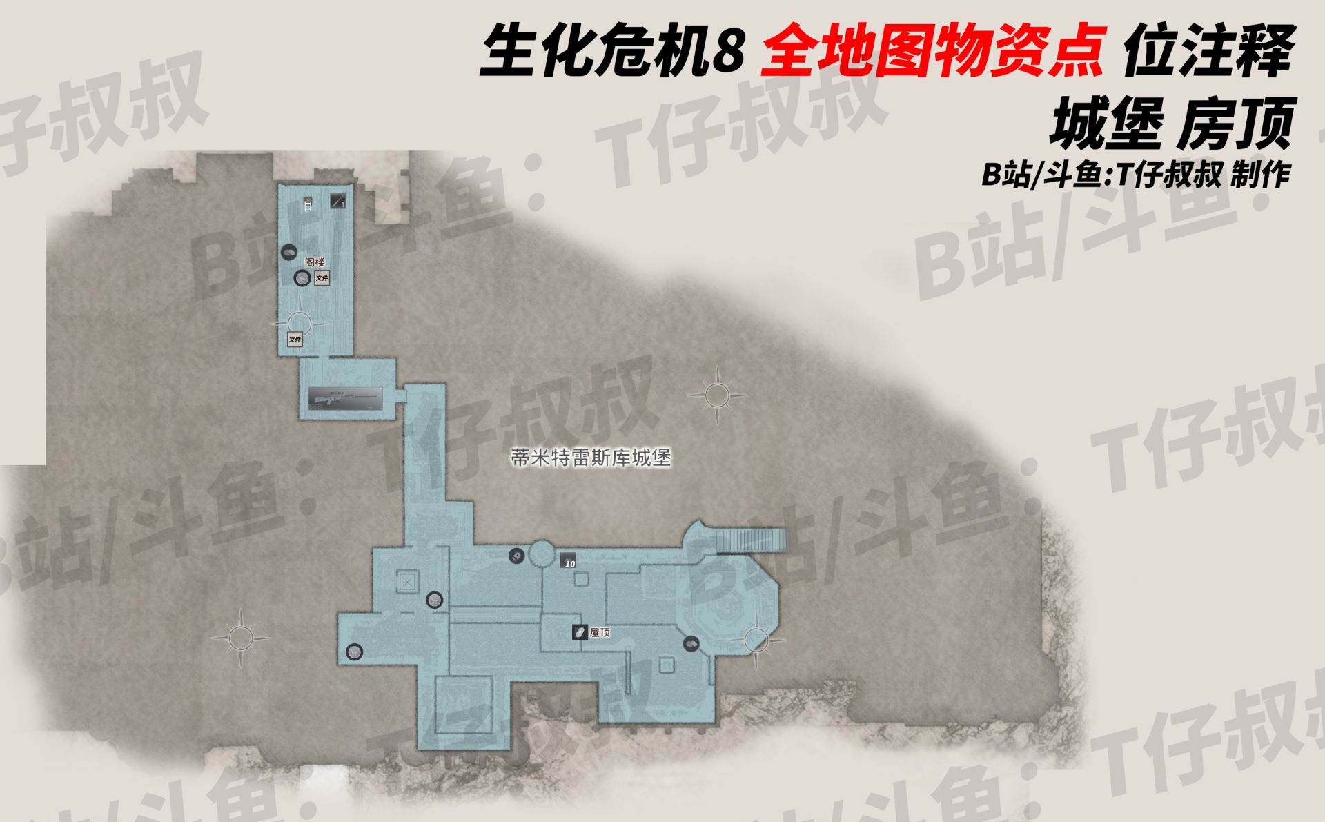 《惡靈古堡8》全物資收集地圖