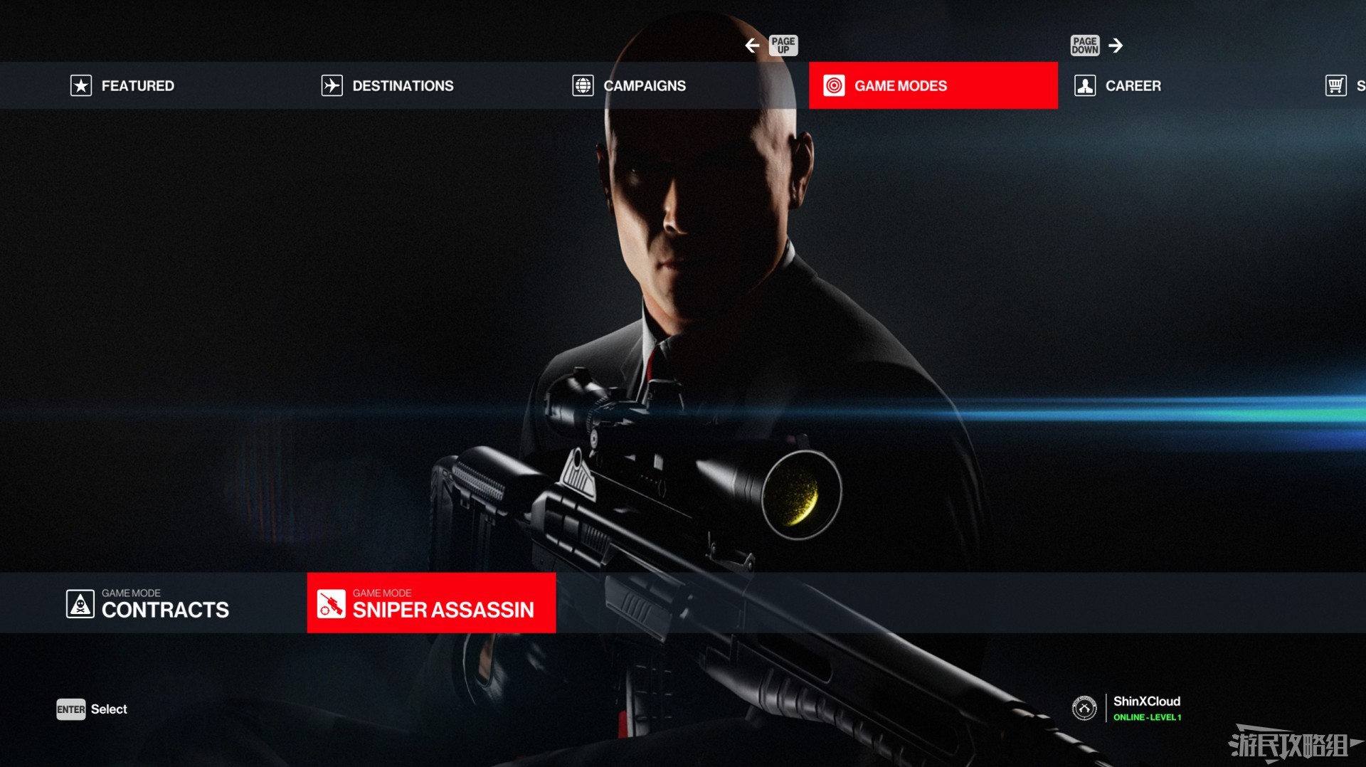 《刺客任務3》遊戲界面介紹 英文界面及按鈕功能介紹