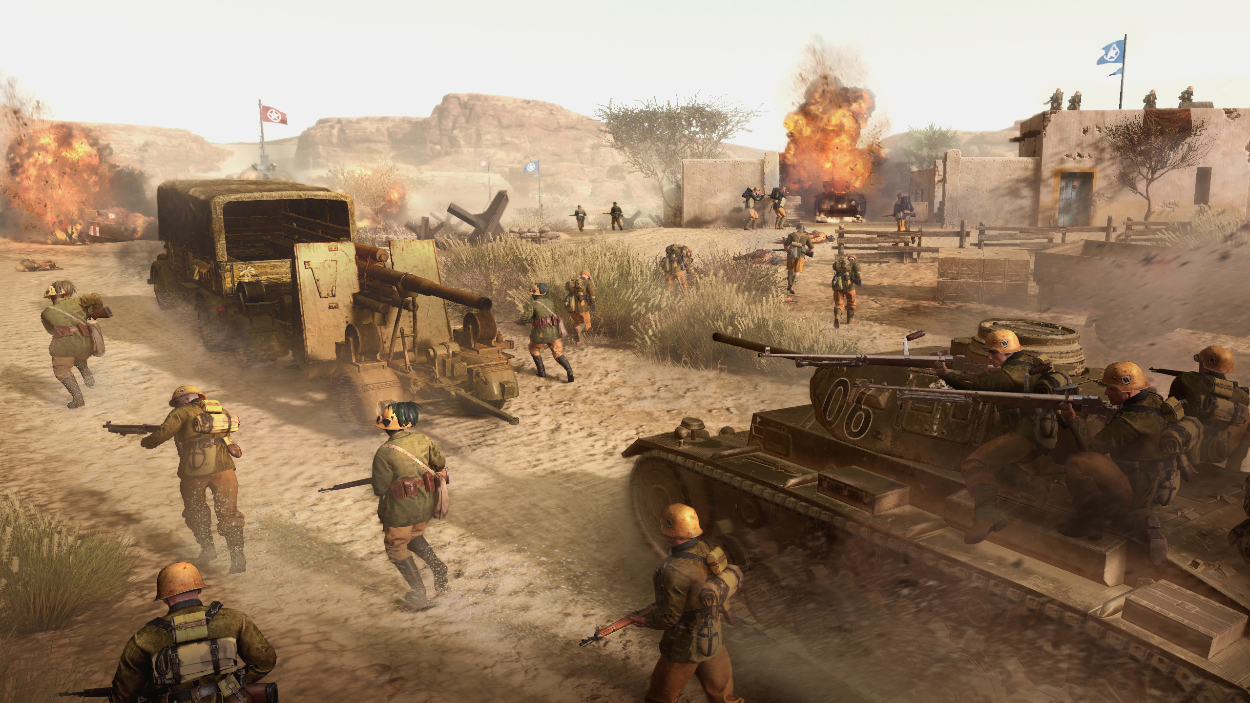 現可體驗北非行動「阿爾法任務」《英雄連3》戰役任務試玩、媒體活動及開發者采訪匯總