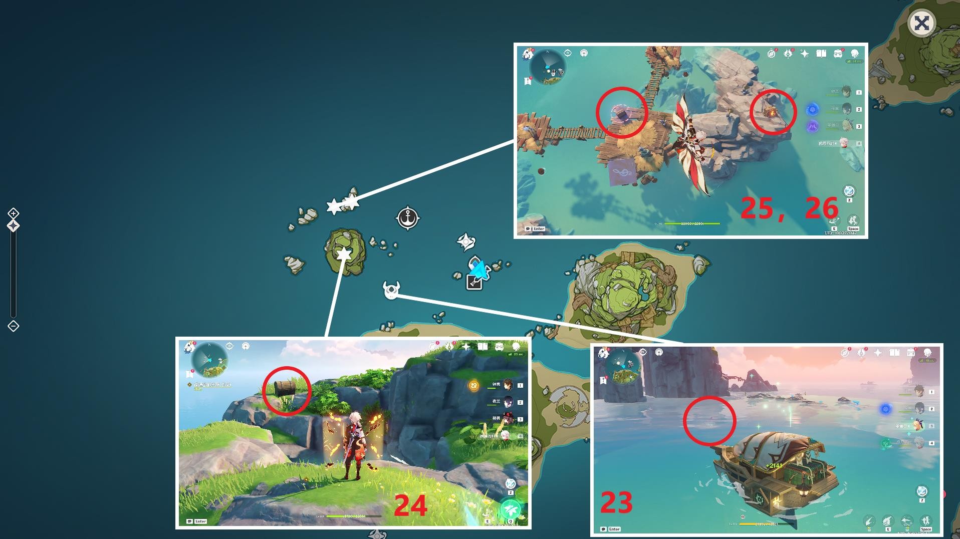 《原神》V2.8海島地圖破破島全寶箱收集攻略