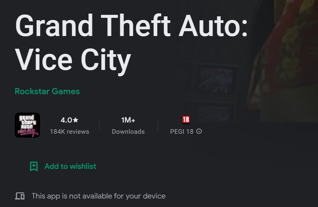 《俠盜獵車手罪惡都市》下架Google商店 重製三部曲或將上架