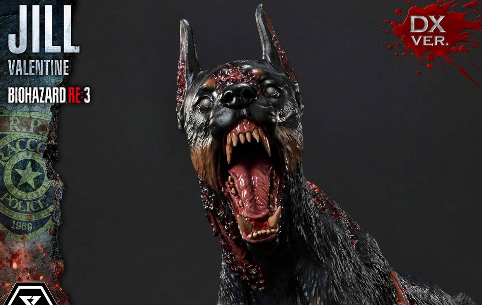 P1S《惡靈古堡3》吉爾1/4比例豪華版雕像 附帶殭屍狗
