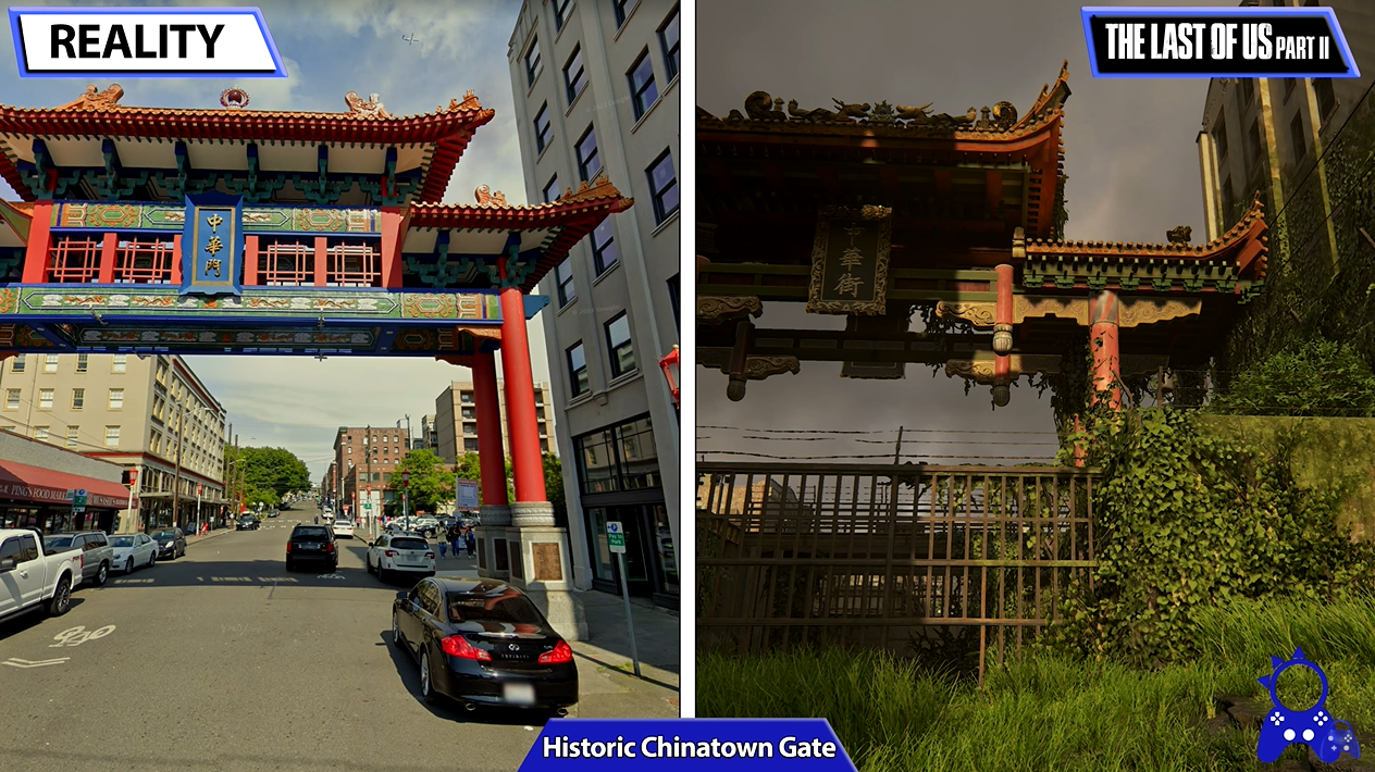 西雅圖復仇之路《最後生還者2》遊戲與現實地點比較