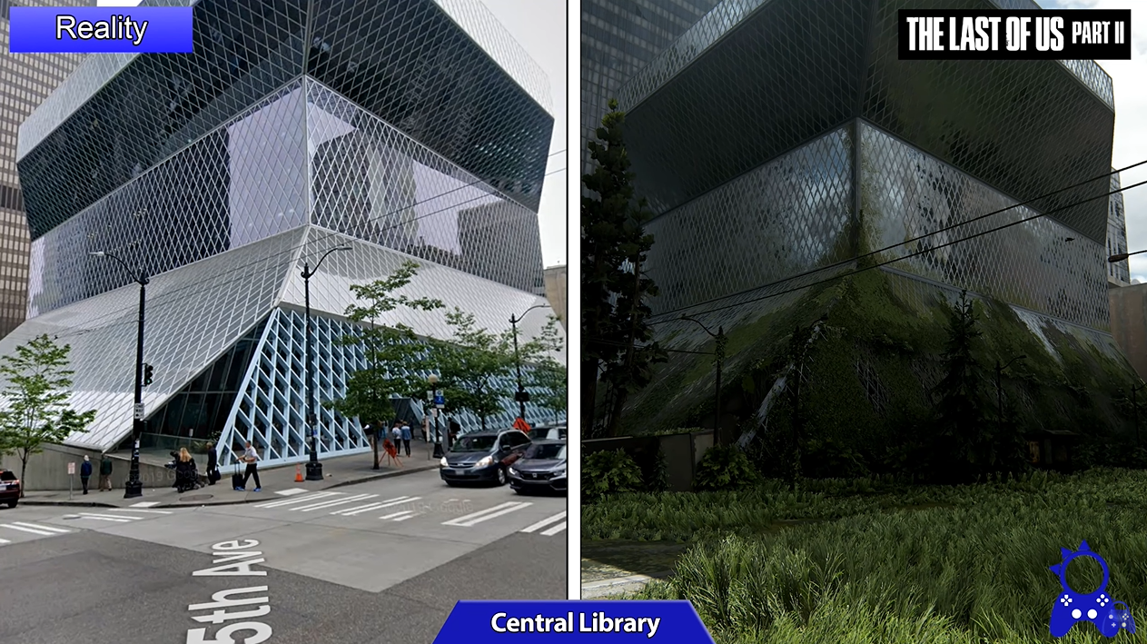 西雅圖復仇之路《最後生還者2》遊戲與現實地點比較