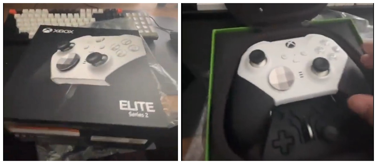 Xbox精英手把二代新款疑似泄露，白色貼面黑色握把