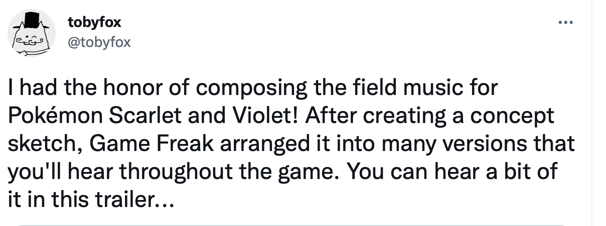 《寶可夢朱紫》的太晶團體戰音樂由《地下傳說》製作人創作