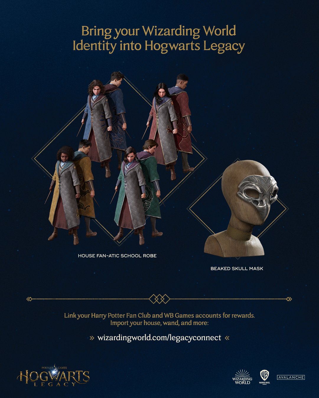 《霍格華茲的傳承》福利：關聯魔法世界帳號獲得獎勵
