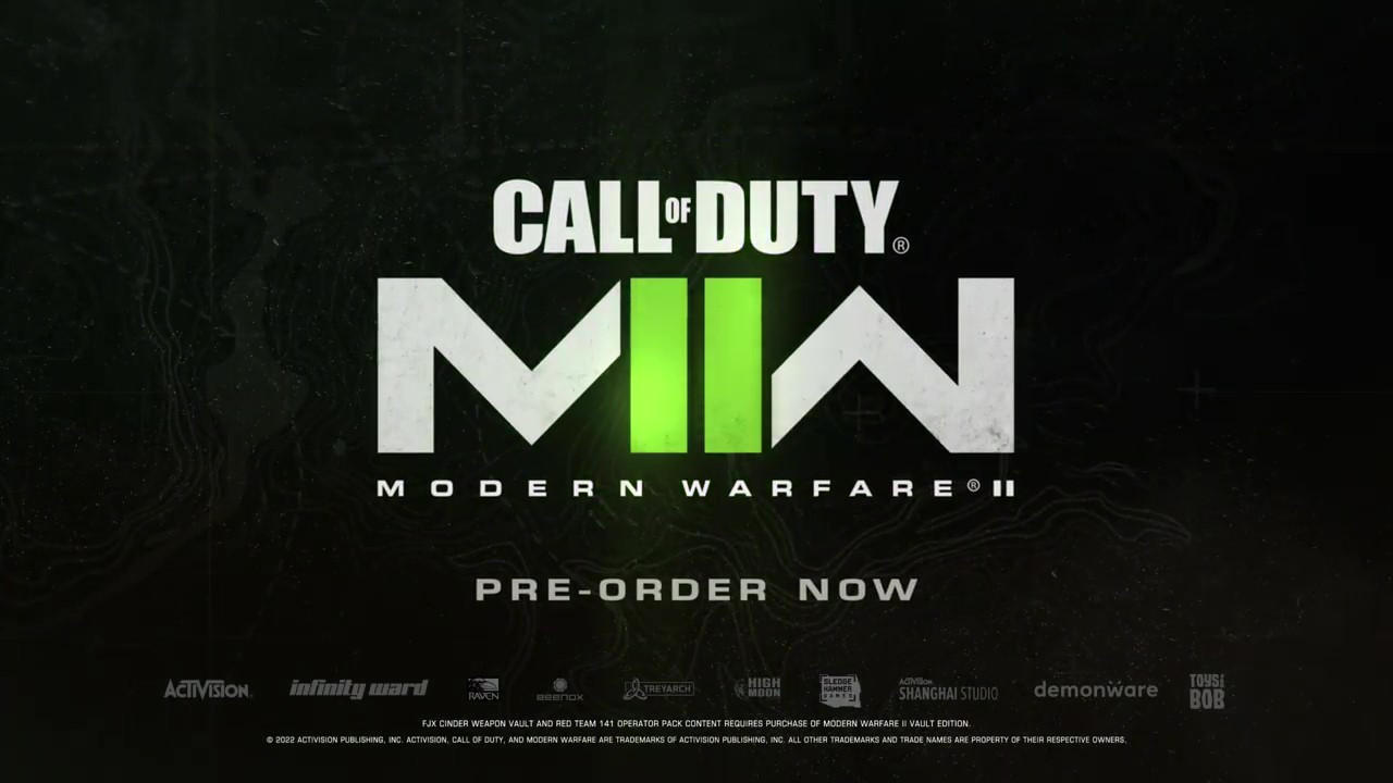 《決勝時刻現代戰爭2》多人模式預告 10月28日發售