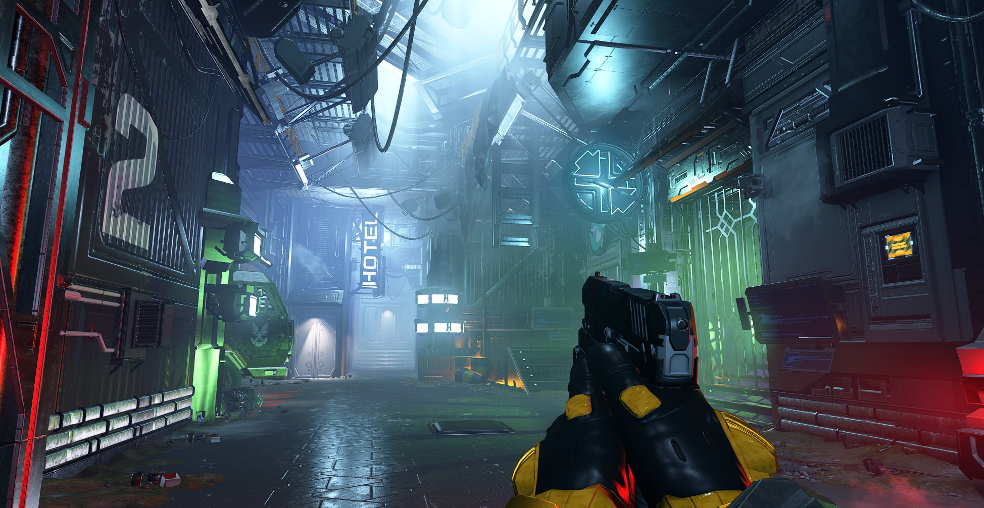 玩家利用《最後一戰無限》熔爐模式製作數碼龐克風格場景