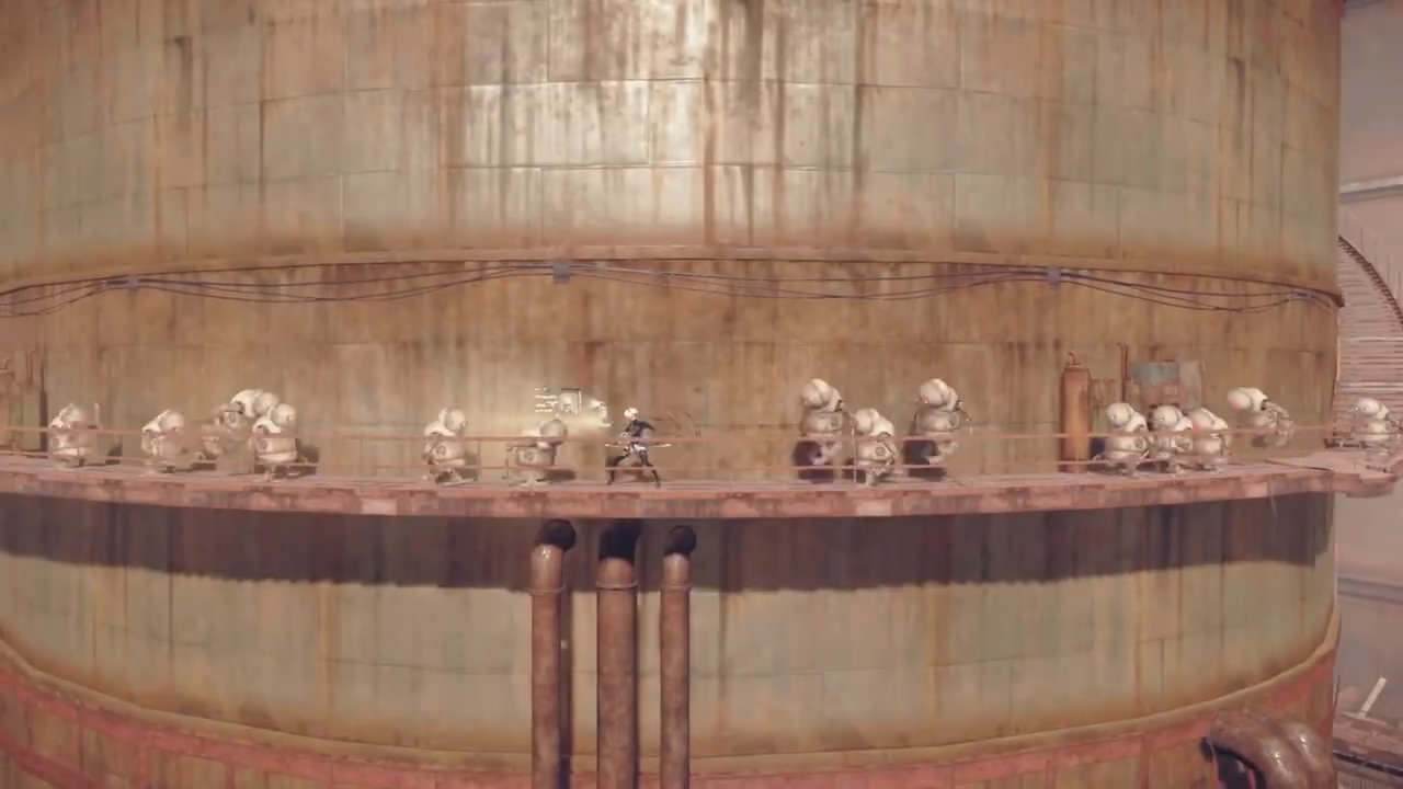 NS《尼爾：自動人形》世界概覽「廢墟工廠」宣傳片賞