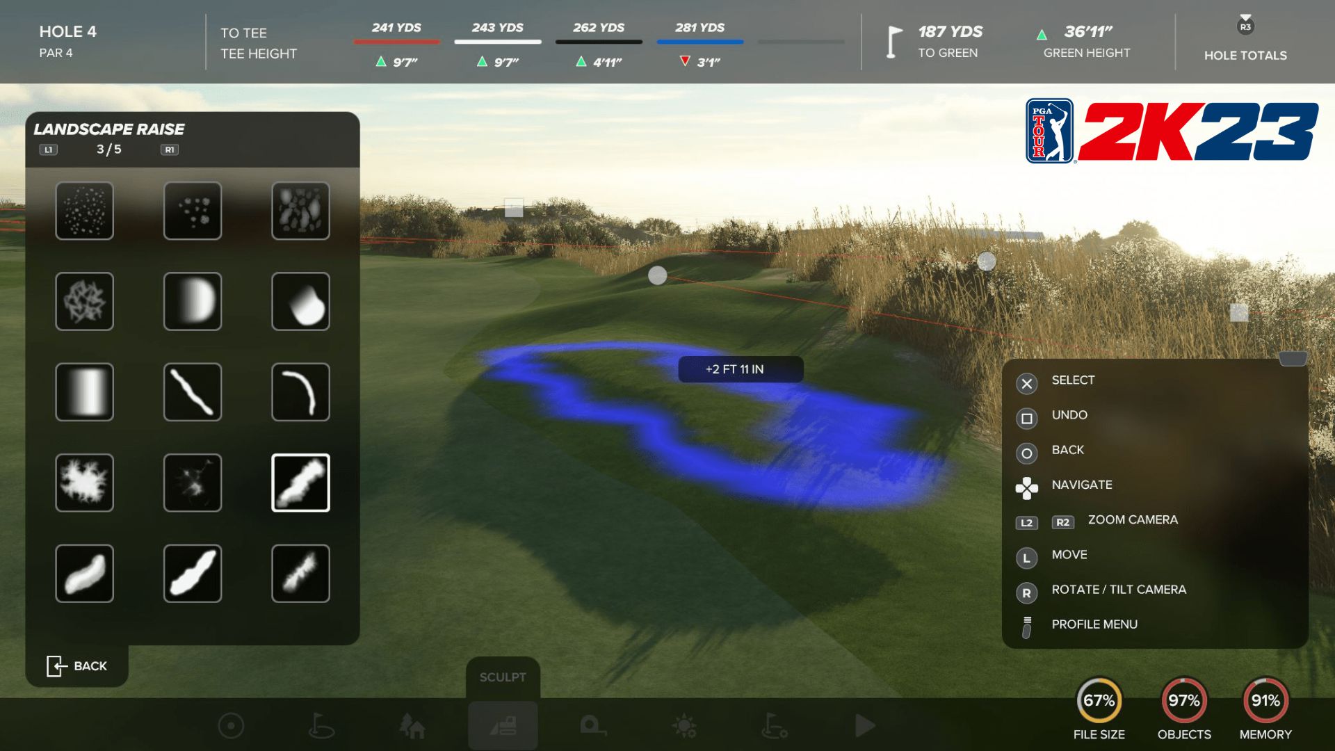 《PGA巡迴賽2K23》場地設計器升級曝光 全新內容一覽