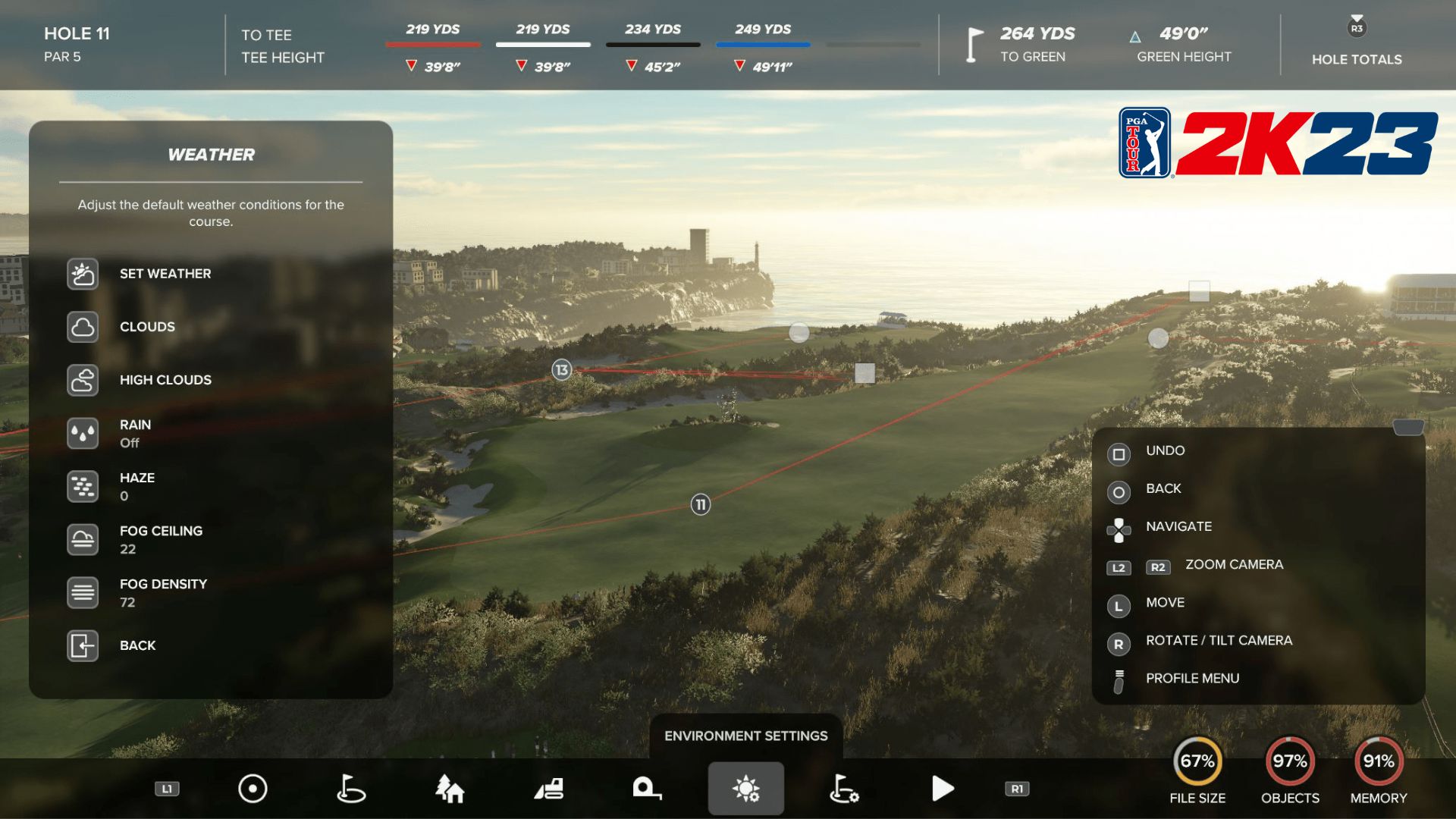 《PGA巡迴賽2K23》場地設計器升級曝光 全新內容一覽