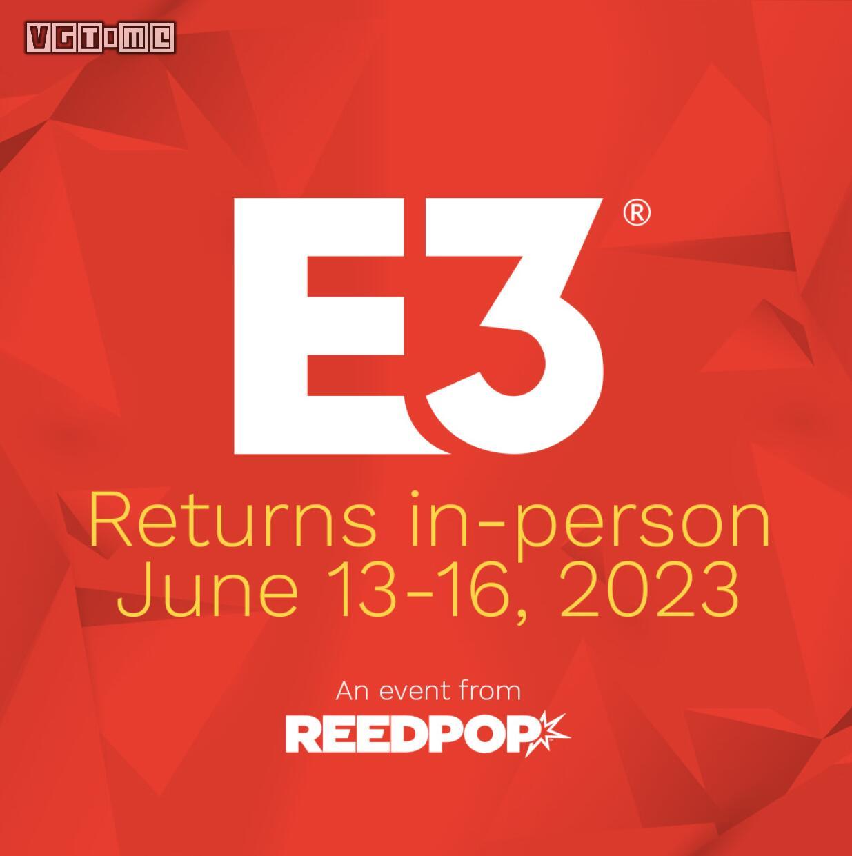 回歸線下，明年E3將於6月13日-16日舉辦