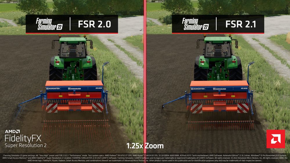 AMD現已推出FSR 2.1，進一步改善畫面質量