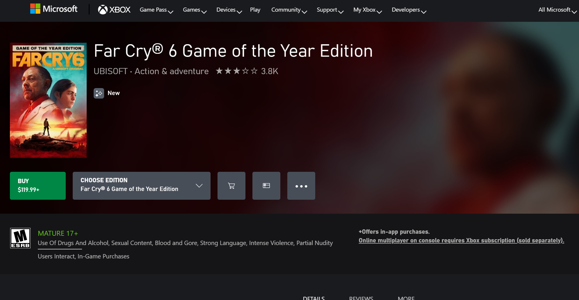 《極地戰嚎6年度版》推出 售價120美元