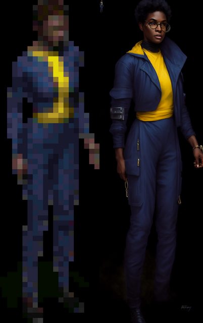 玩家用AI重繪《異塵餘生1》NPC女角色從馬賽克變D罩杯