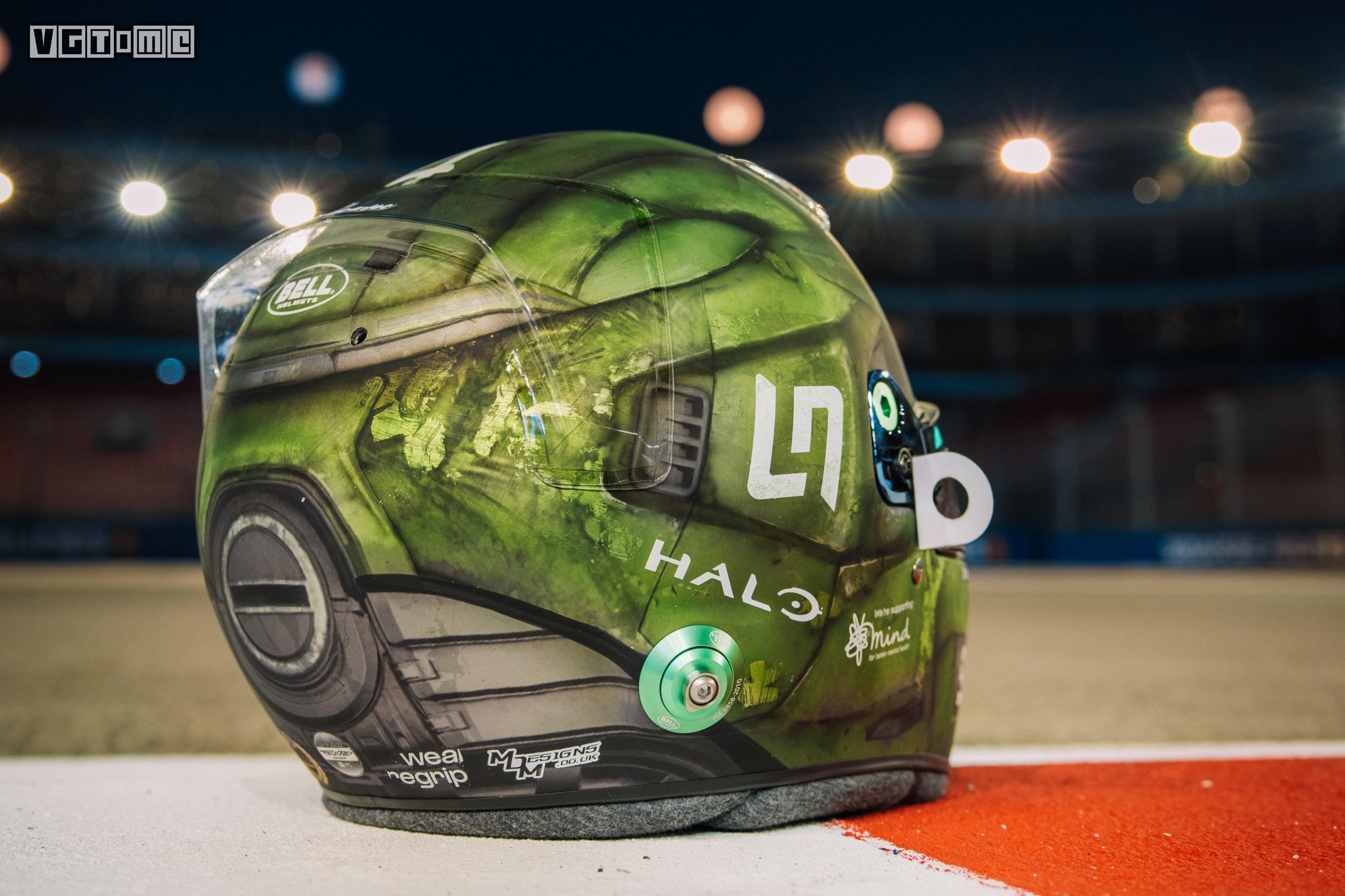 Xbox聯合F1賽車手推出光環主題頭盔