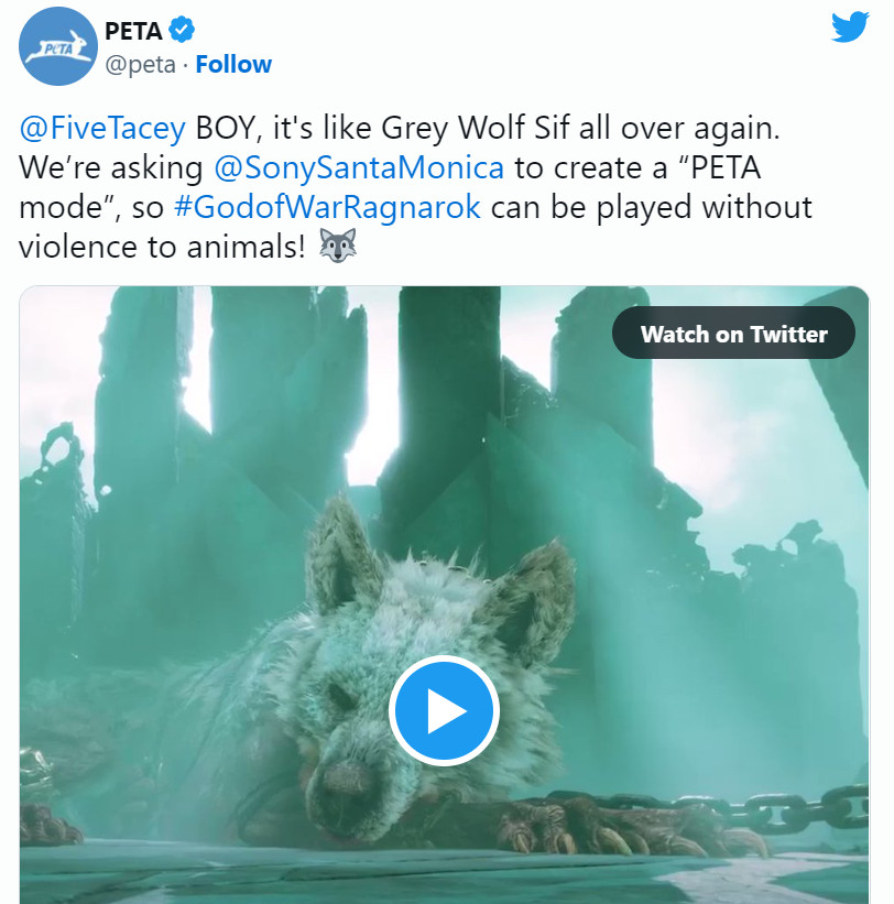 PETA要求《戰神諸神黃昏》加入新模式 不傷害動物