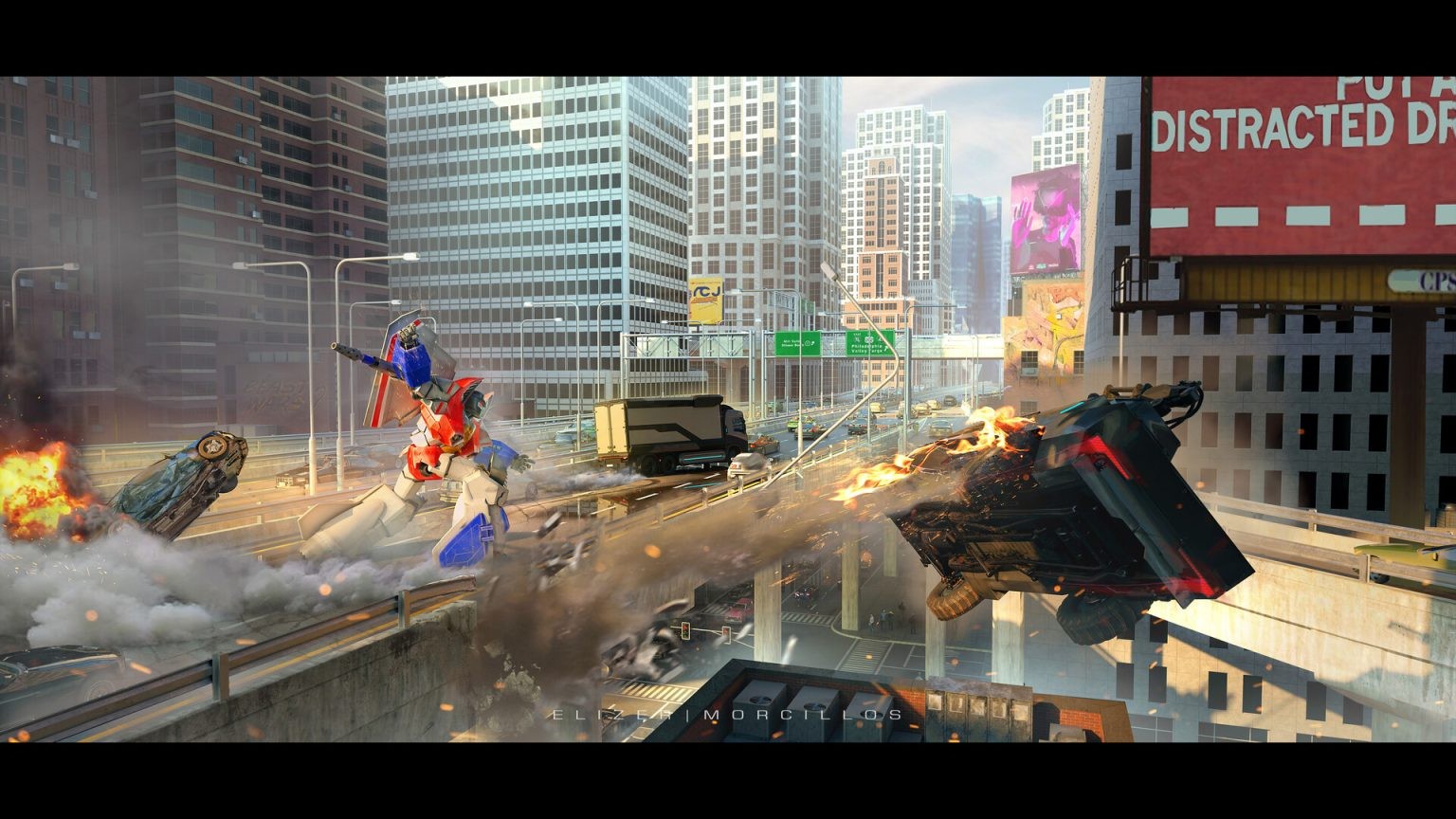 《變形金剛》新遊戲概念設定圖 大黃蜂對戰紅蜘蛛