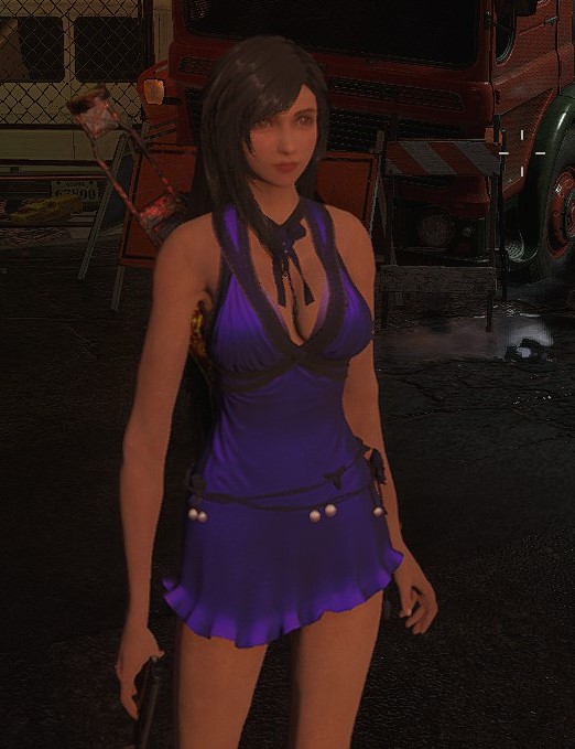 蒂法亂入《惡靈古堡ReVerse》蒂法紫色短裙mod