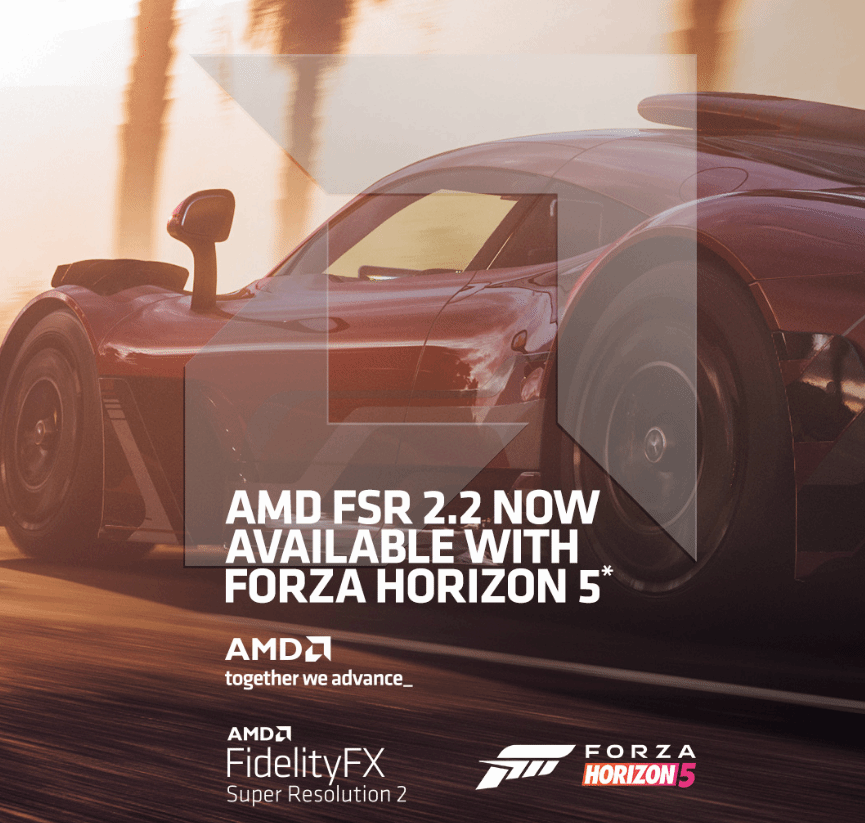 《極限競速地平線5》將支持AMD FSR 2.2 飆車更爽