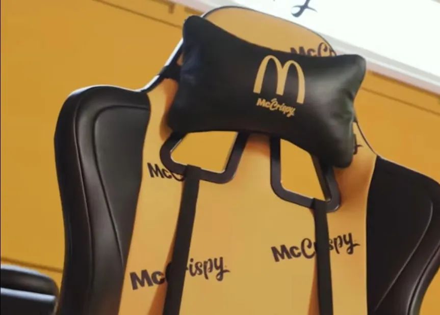 麥當勞推出了一款能給漢堡保溫的電競椅