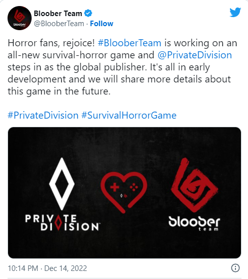 Bloober team正開發新恐怖遊戲 成行業引領