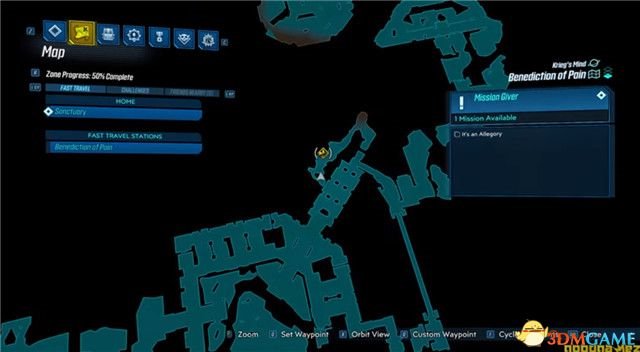 《邊緣禁地3》DLC4全收集流程圖文攻略 狂人克里格之腦內高潮大作戰圖文攻略