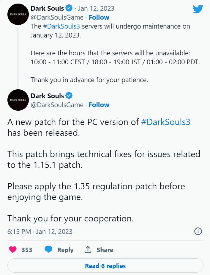 《黑暗靈魂3》已發布更新 修復技術問題