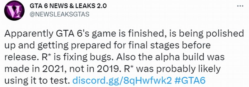網傳《俠盜獵車手6》已經開發完成 R星正在打磨並修復Bug