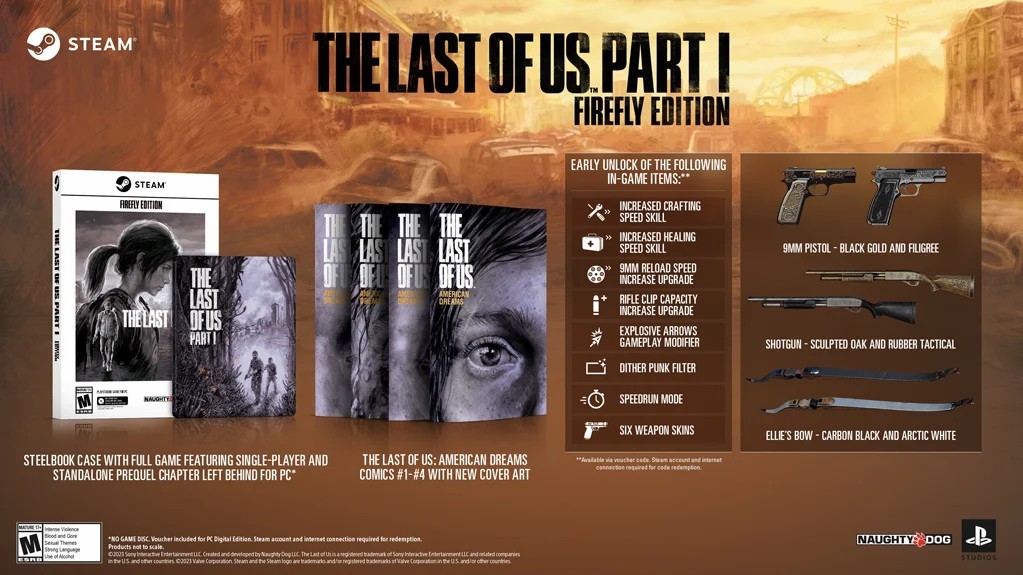 《最後生還者》STEAM火螢版預購開啟：僅售99.99美元