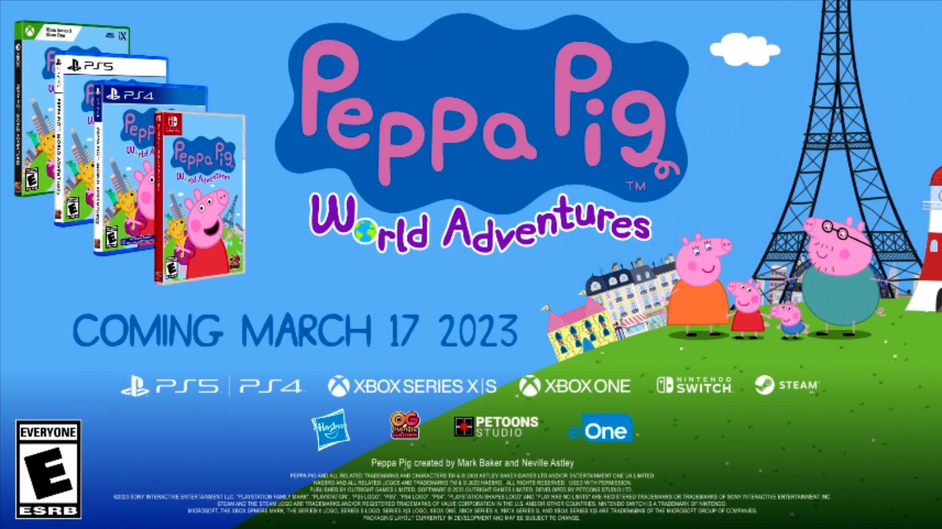《小豬佩奇世界大冒險》新宣傳片公布3月17號發售