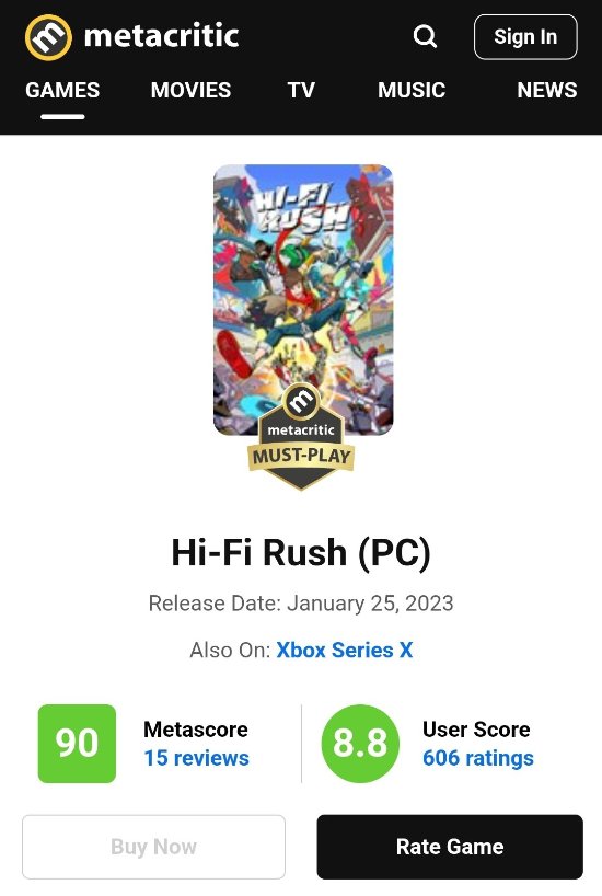 《Hi-Fi RUSH》M站媒體評分達到90分：本世代Xbox出品的第二款必玩遊戲！