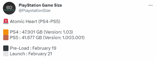 PS版《原子之心》容量大小曝光 2月19日開啟預載
