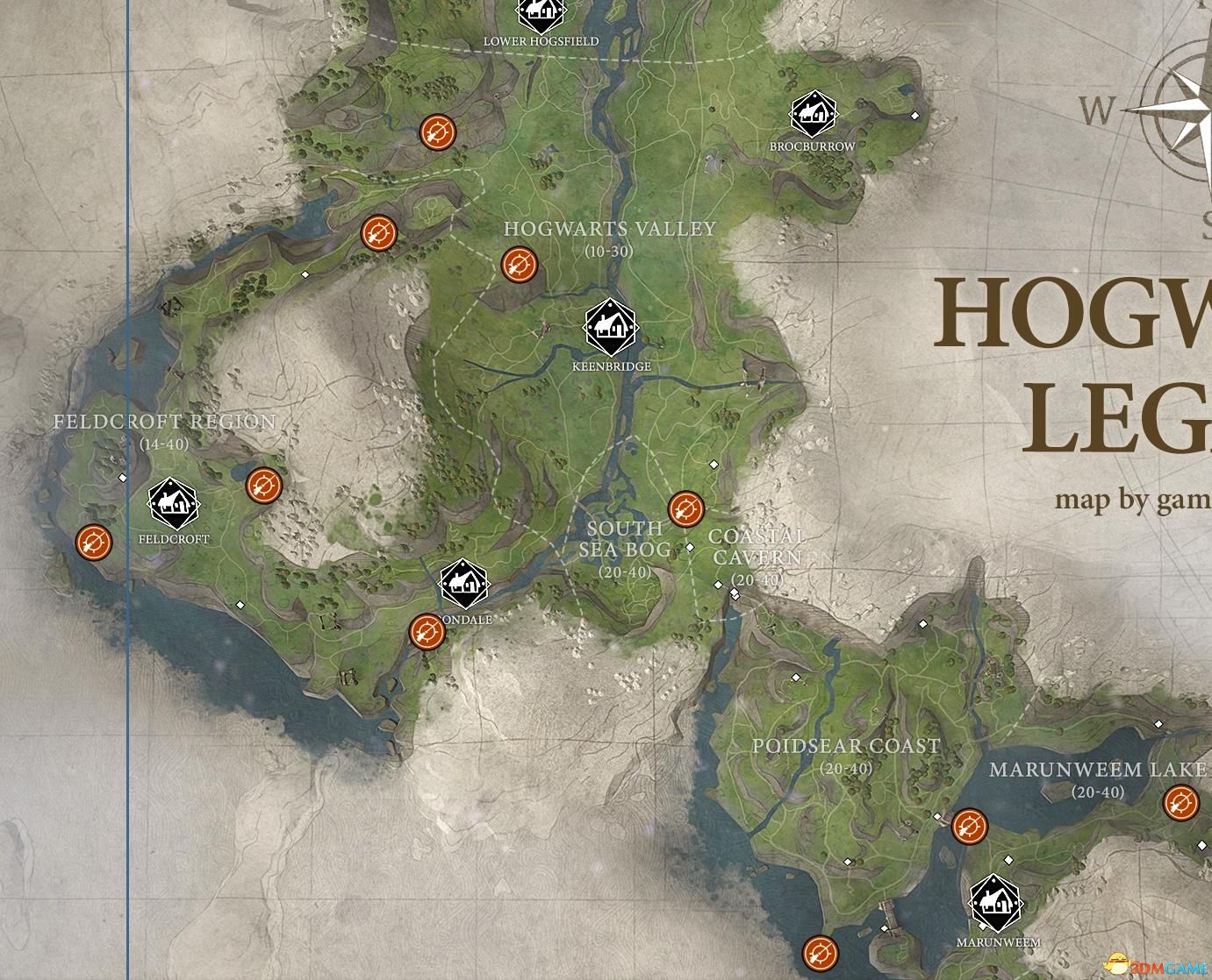 《霍格華茲的傳承》挑戰收集攻略 全收集品地圖標注指引