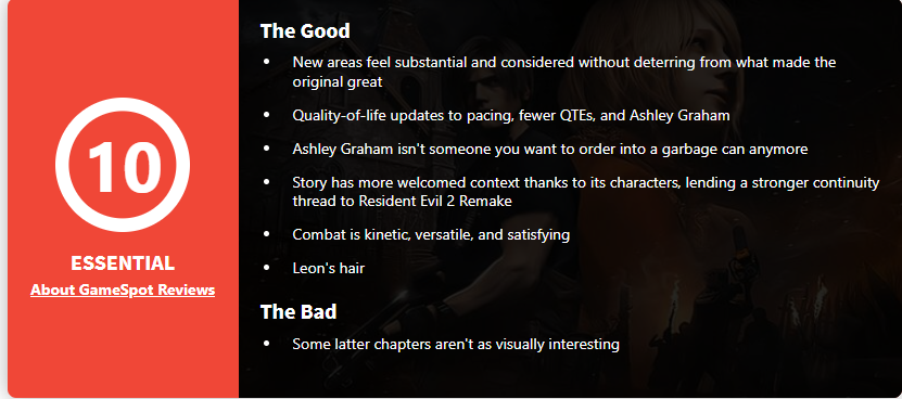 《惡靈古堡4重製》IGN10分 有史以來最棒的生化冒險