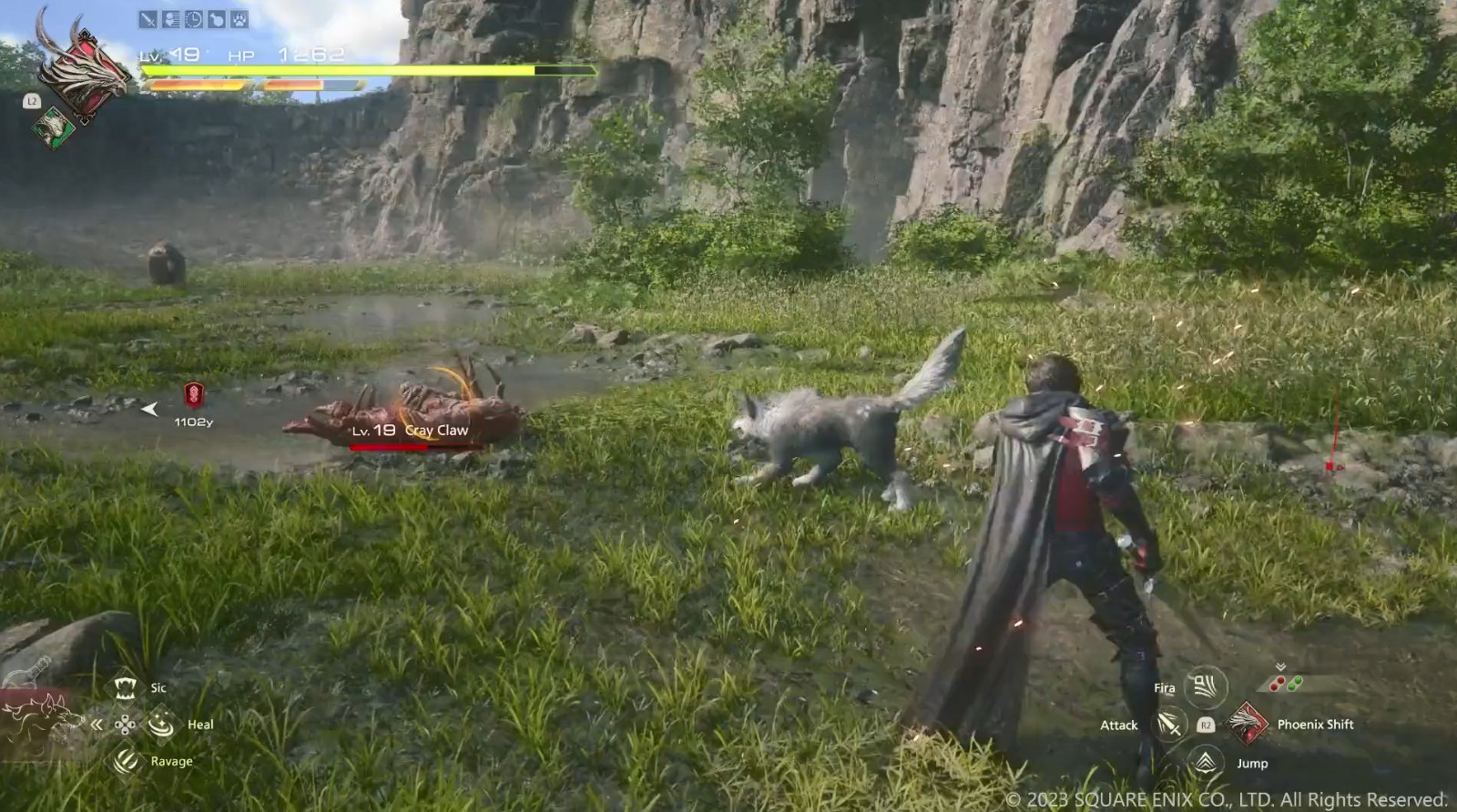 《最終幻想16》新實機視頻 寵物小狼輔佐戰鬥