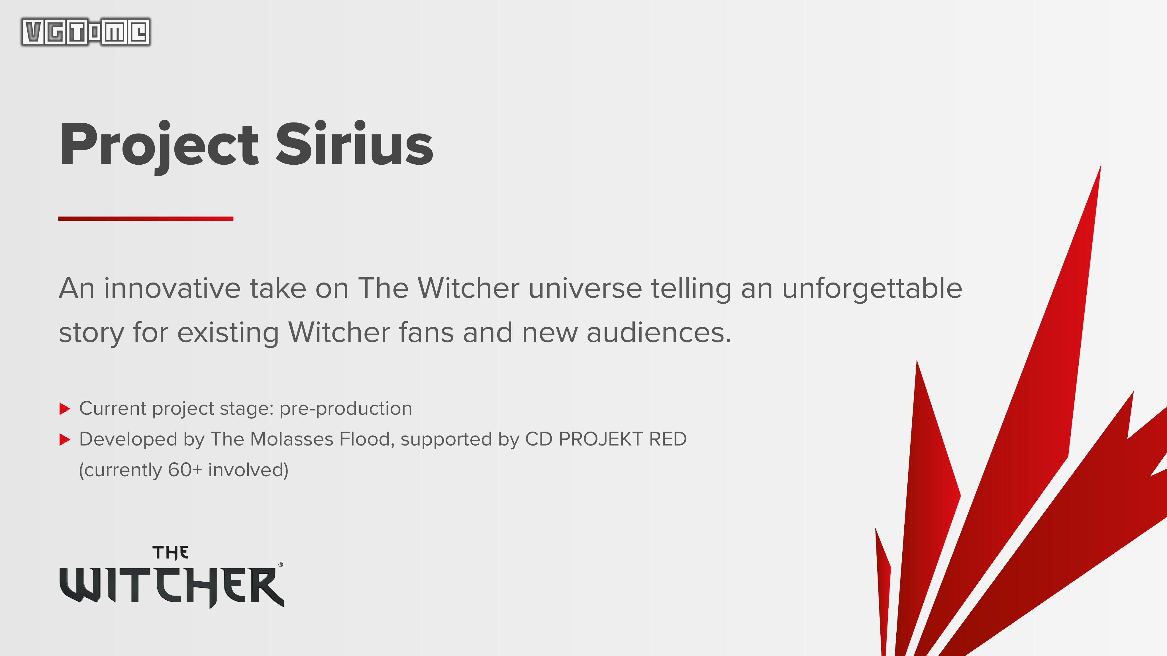 CDP解釋為何重啟《巫師》系列的Sirius項目
