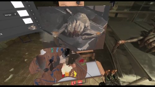 直面恐懼！藝術家在《戰慄時空Alyx》中為獵頭蟹畫畫