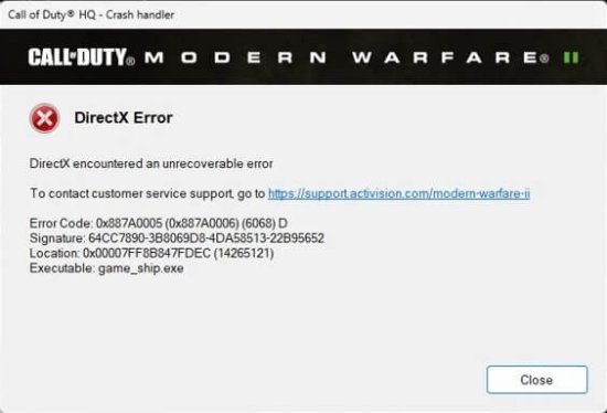 《決勝時刻現代戰爭2》在AMD VegaGPU上出現故障 DX報錯無法啟動